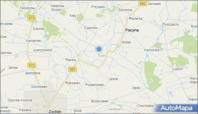 mapa Góry Skrzeszewy, Góry Skrzeszewy na mapie Targeo